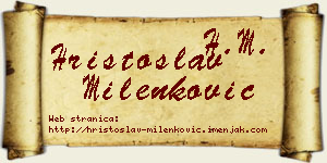 Hristoslav Milenković vizit kartica